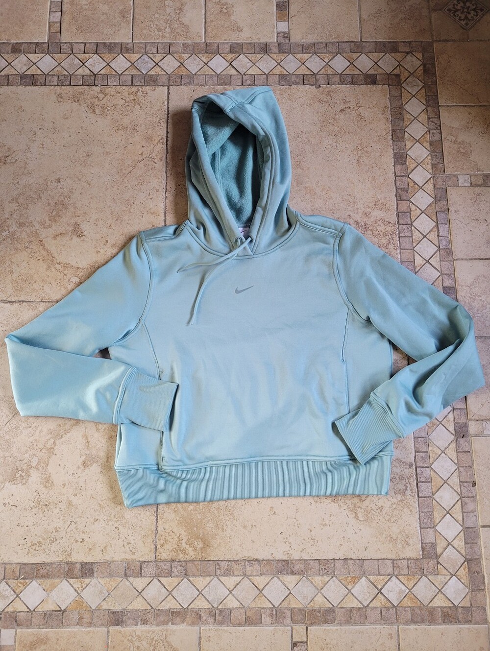 Nike Women's Light Green Hoodie Sweatshirt